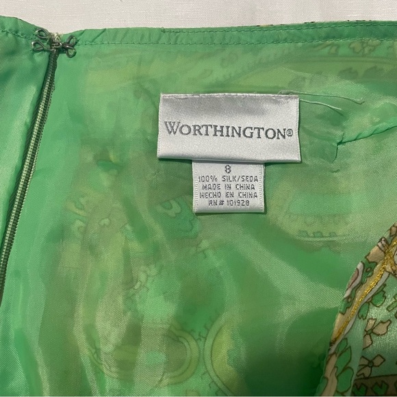 Worthington Vintage Silk Pencil Skirt - Picture 3 of 8
